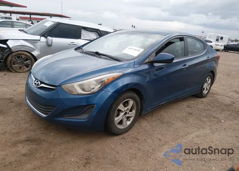 2014 Hyundai Elantra Se from USA, damaged, VIN KMHDH4AE7EU199331